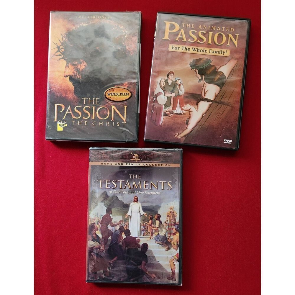 The Passion of the Christ (DVD, 2004) Lot w/Childrens Animated +The Testaments
